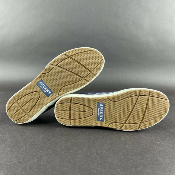 Sperry Men's Halyard CVO Navy Blue Twill Lace Up Casual Shoes Size 8 M - Picture 9 of 10